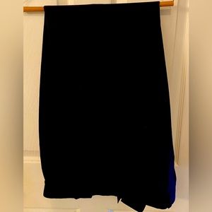 Joseph Abboud Navy Blue Wool Pleated Trousers